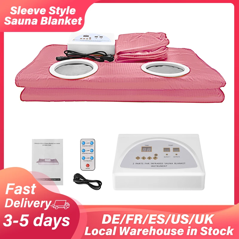 

Upgraded 2 Zones Infrare Sauna Blanket for Lossing Weiht Body Shaper Sauna Heating Blanket Slimming Thermal Home Spa for Women