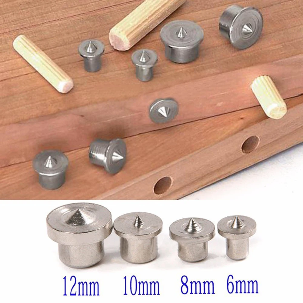 

8pcs Locator Dowel Centre Point 6/8/10/12mm Tenon Center Hollow Woodworking