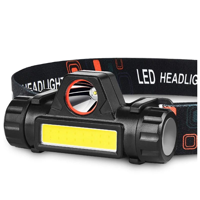 Фары фара Водонепроницаемый 2500lm Cob Led Встроенный Usb Перезаряжаемые Батарея