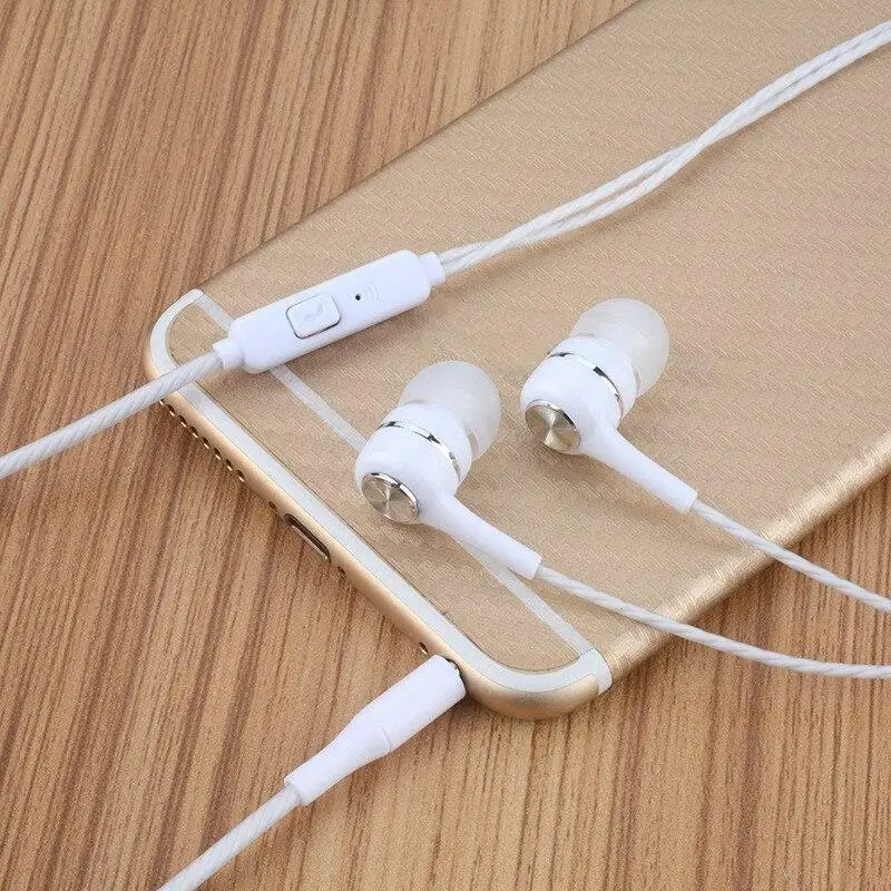 

3.5mm Universal In-ear Earphone Wired Mic Volume Control Headset Girls Candy Color Wired Headphone Hot Sale Earphone