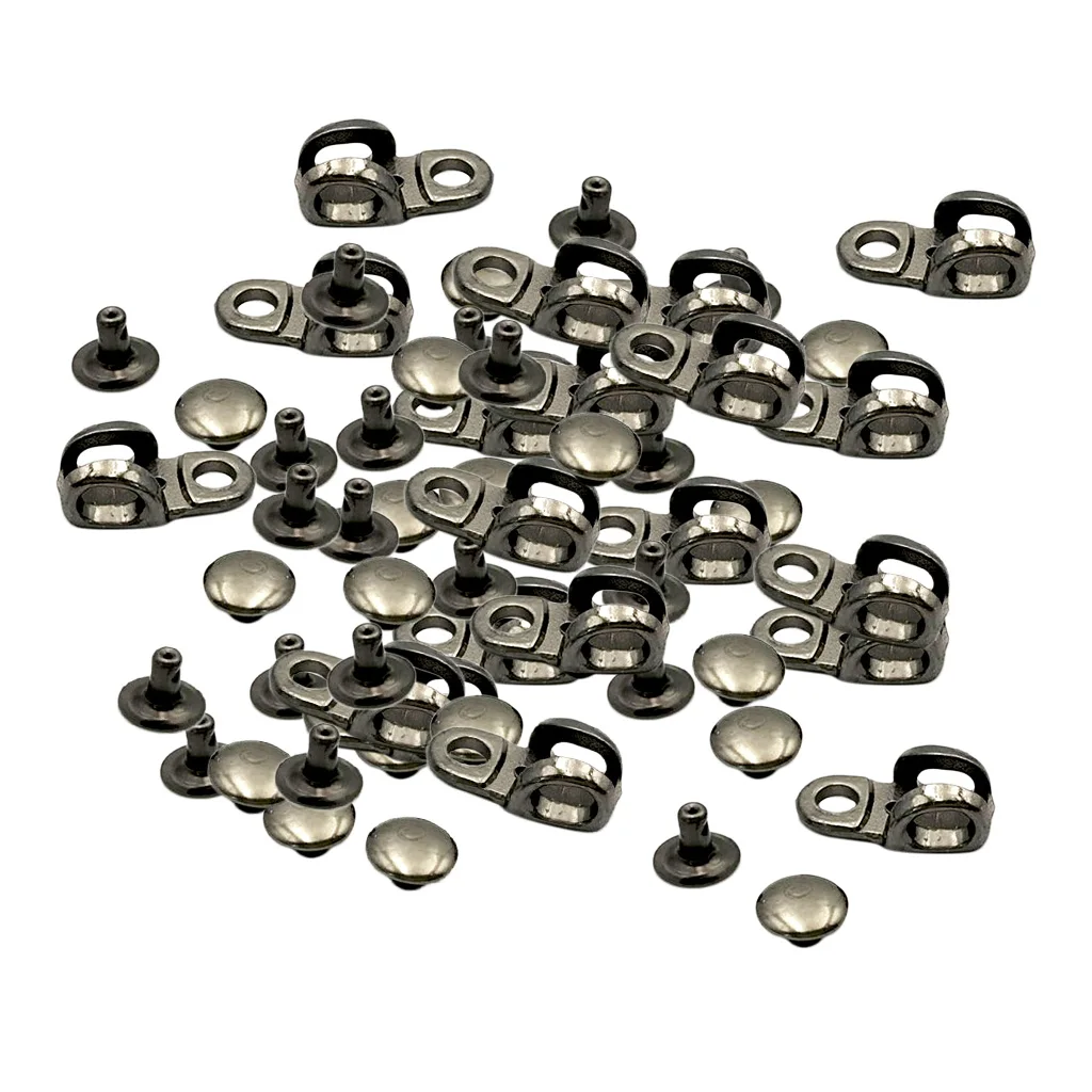 20 Pcs/Lot Shoe Lace Hooks Shoe Repair Accessory Boot Hooks Lace Fittings With Rivets for Repair/Camp/Hike/Climb Accessories