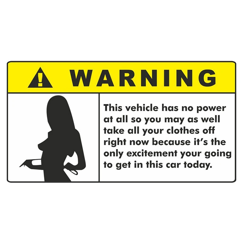 

Funny Car Sticker for Panties Warning Peek Slap Decal Anime Vinyl JDM Window Wall Stickers