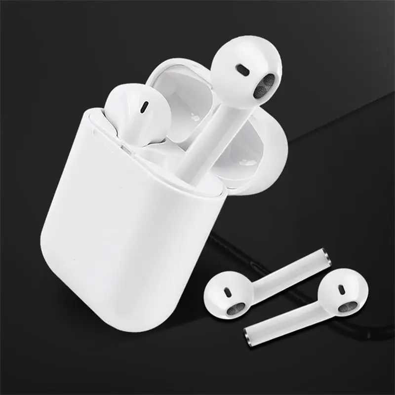 original i12s earphone portable Mi ni tws Bluetooth 5.0 true wireless headphones include power bank case for xiaomi iPhone | Электроника