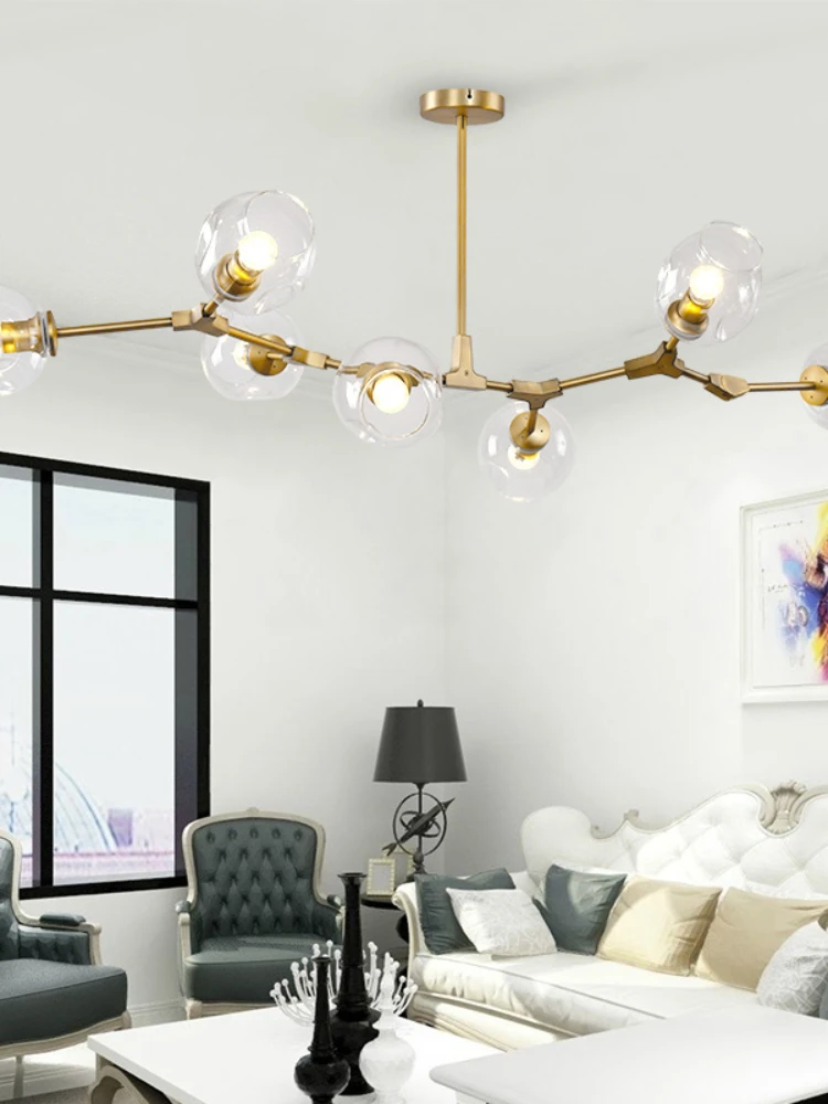 Светодиодная люстра E27 для гостиной столовой спальни кухни современный