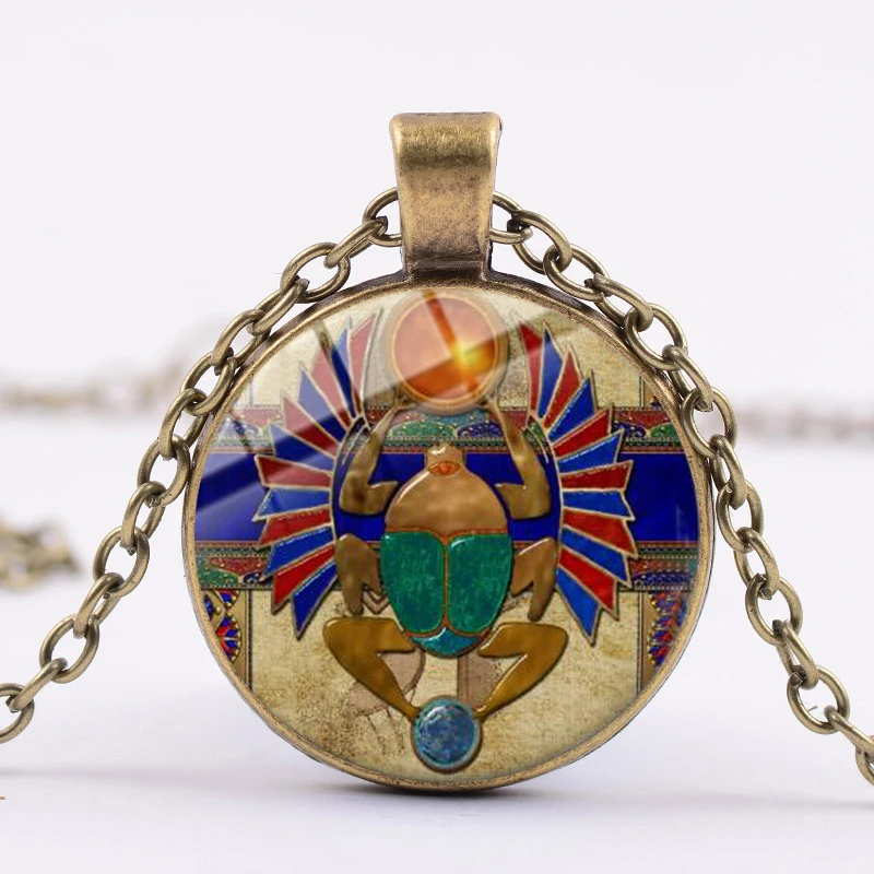 Коллекция 2019 года модные египетские Scarab ожерелье талисман древний египетский
