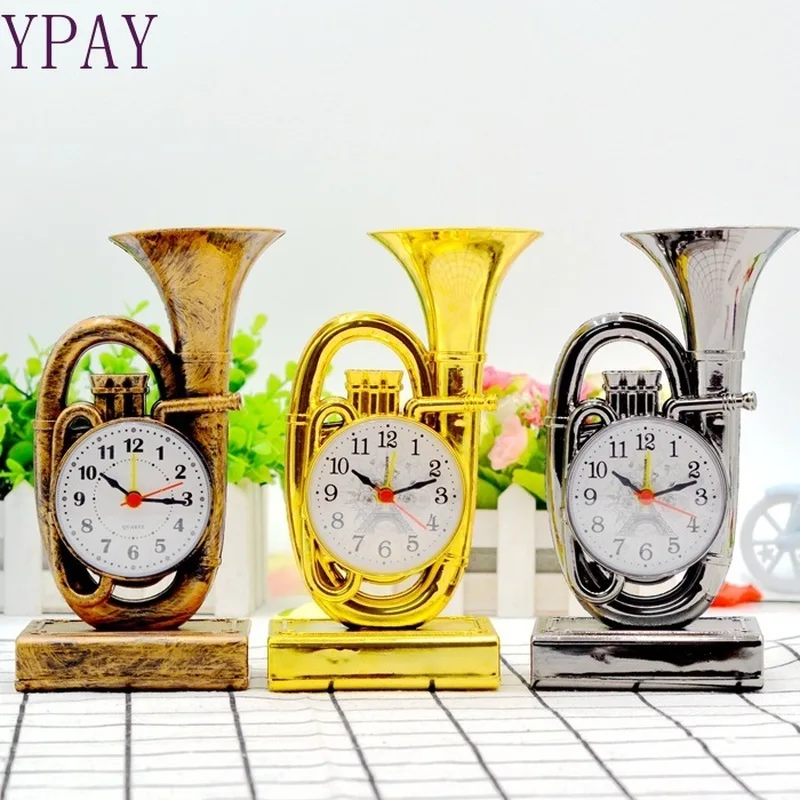 Ретро Европейский набор инструментов труба будильник компания подарки часы