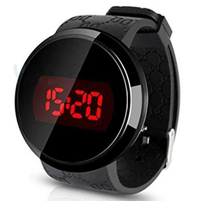 Часы Sunstone Модные мужские LED Touch Sn Дата День силиконовый браслет часы цифровые