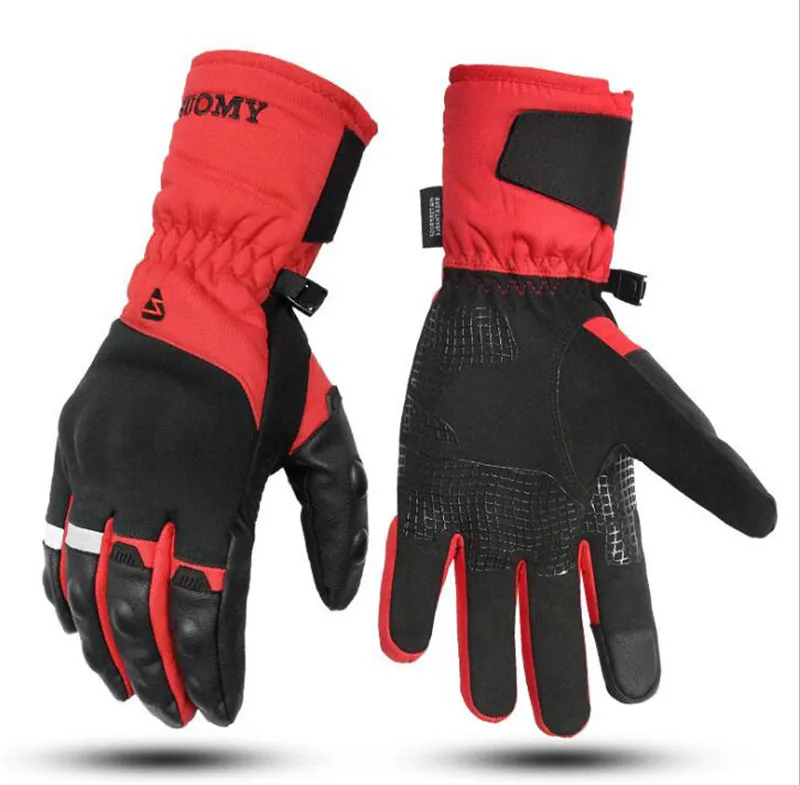 Мужские мотоциклетные перчатки водонепроницаемые ветрозащитные с сенсорным