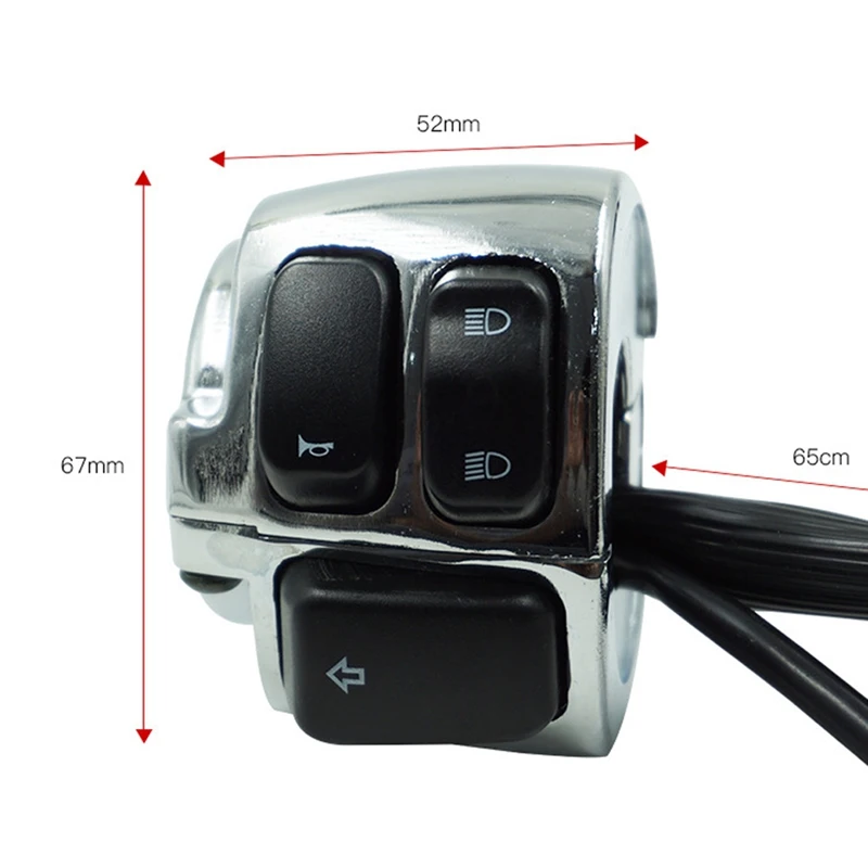 

Motorcycle Handlebar Control Switch General Horn Turn Light Button Switch Motorcycle Replacement Maintenance Accessories