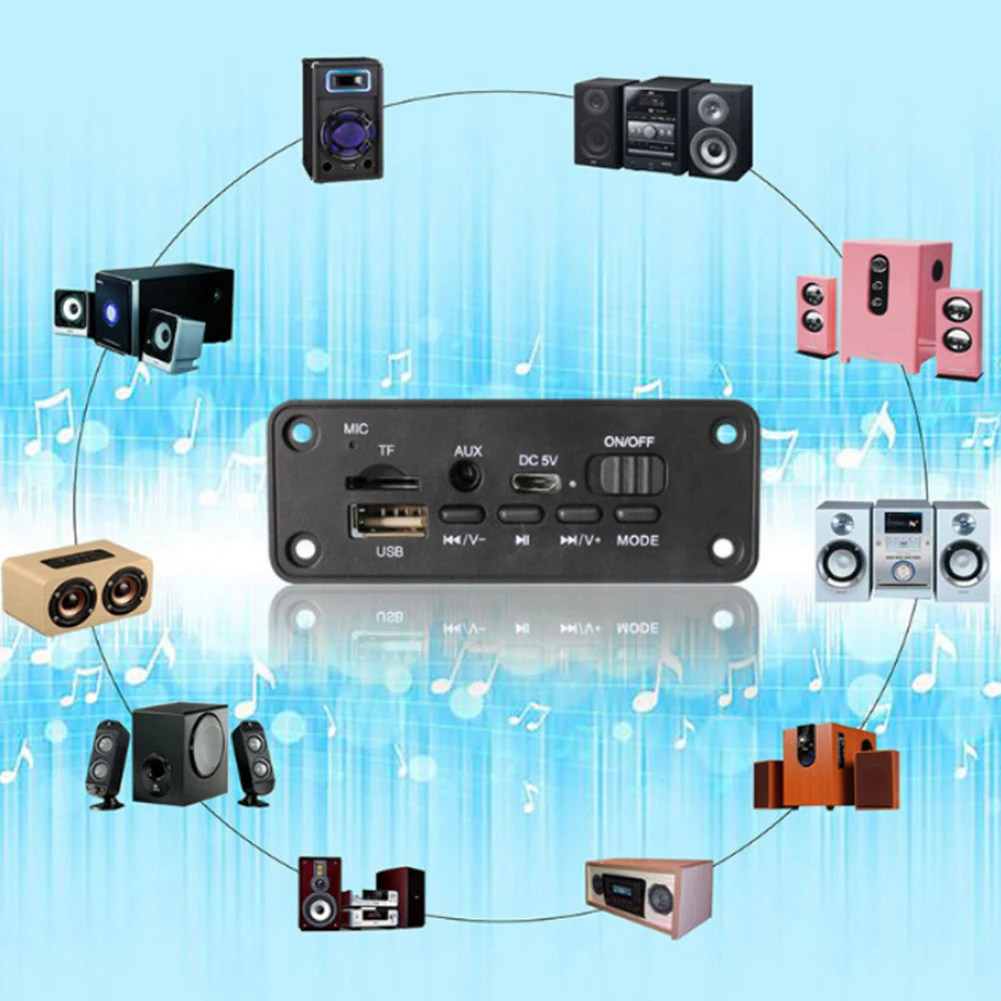 

Multi Functional Bluetooth MP3 Module 2x3W With Amplifier Aux Double Decoding Car Decoder Board Portable WAV Audio FM 2.0