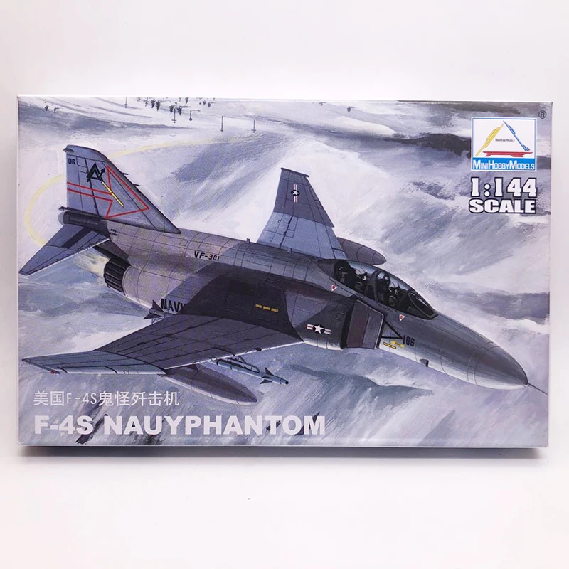 1:144 США F-4S NAUYPHANTOM истребитель ВВС в стиле милитари собранные Самолеты Модель |