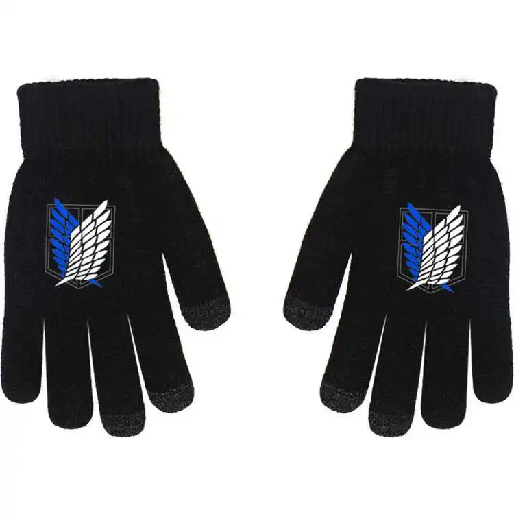 Модные перчатки без пальцев аниме новый Волшебный хвост Токийский Гуль атака на