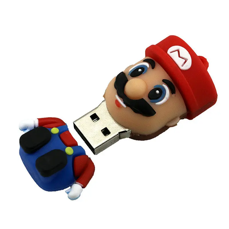 Мультфильм Супер Марио Usb флеш-накопитель 4G 8GB 16GB 32GB флэш-карта памяти Реальная емкость флешка