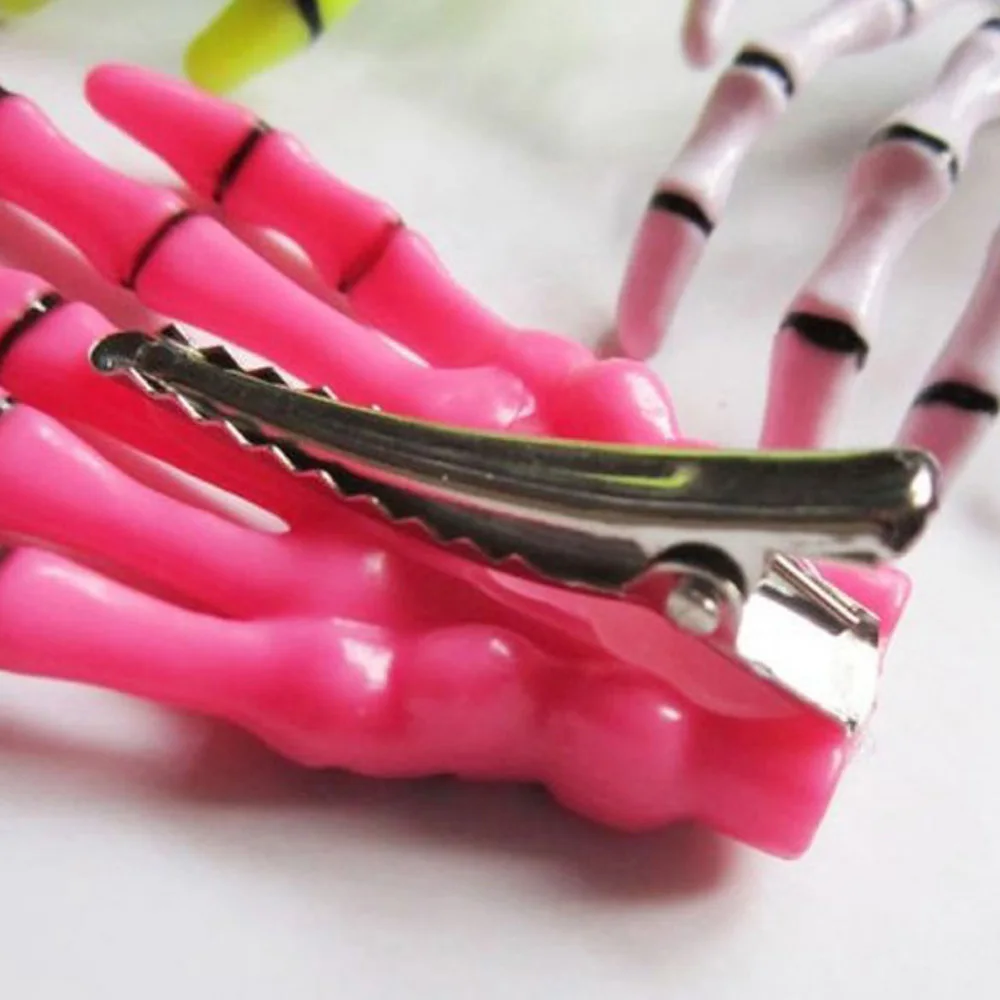 Заколки для волос в виде черепа девочек модные заколки-зажимы скелетов стиле