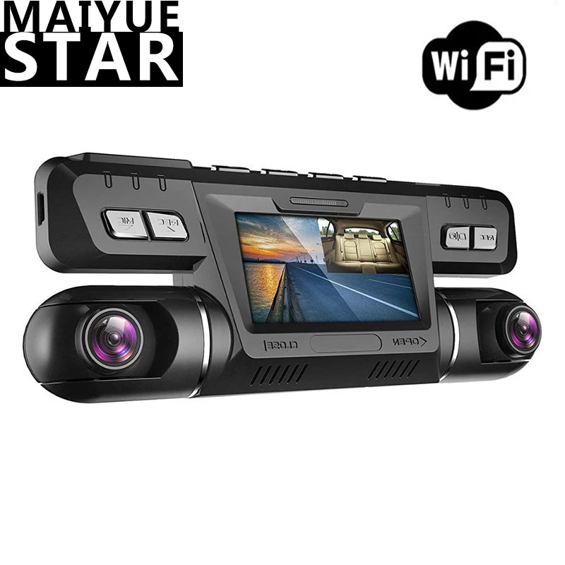 

Maiyue star Dash Cam with dual WiFi dual 1080P front and rear built-in car Uash Lyft Truck taxi sprint camera
