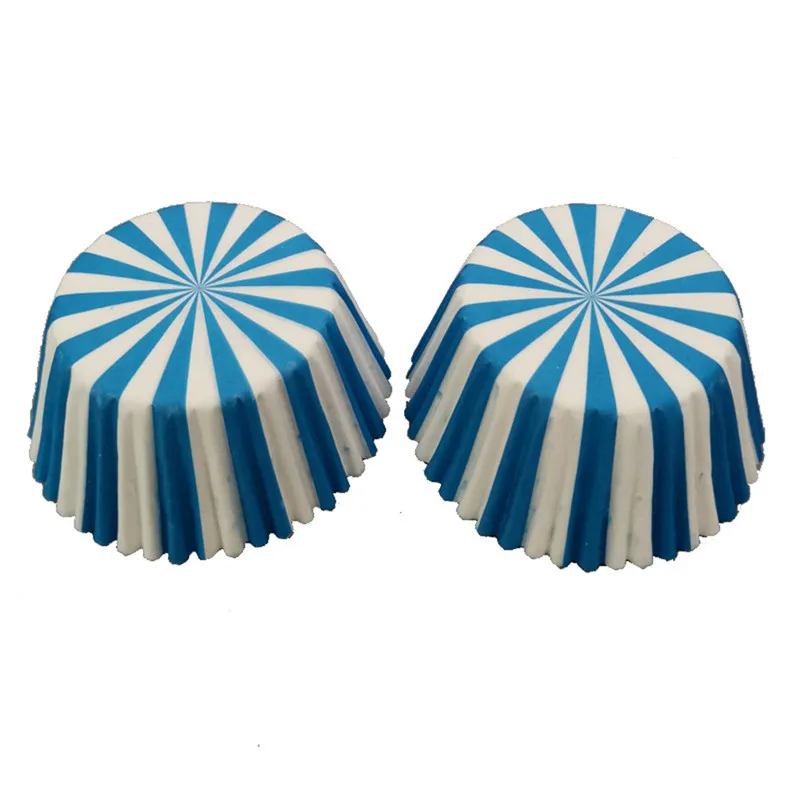 100 шт./компл. кекс красочные Бумага торт чехол с вкладышем обертка чашки выпечка