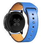 Ремешок кожаный для Samsung watch Galaxy watch 4 classic 3 active 2 gear S3 frontier, браслет для HUAWEI watch GT2epro, 22 20 мм