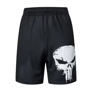 Шорты мужские спортивные пляжные, модные штаны для бодибилдинга и фитнеса, джоггеры с супергероями, повседневные для спортзала