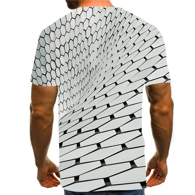 

Men's Geometry Shirt 3D Print T-Shirt Summer Graphic Tees Pattern Tops