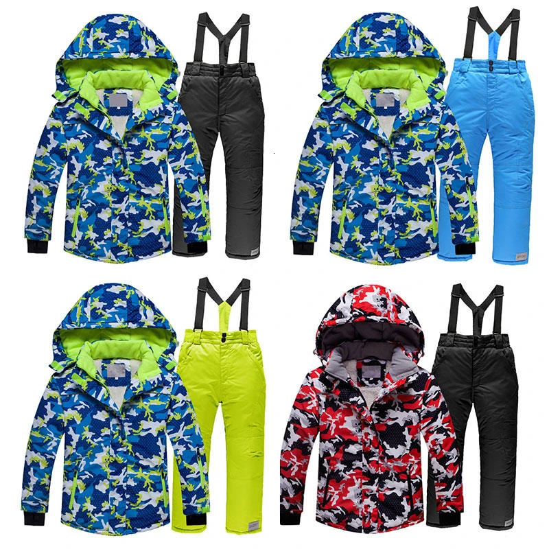 Ветрозащитный спортивный костюм для катания на лыжах зимняя детская верхняя