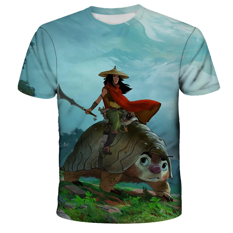 

New Ladies T Anime Kawaii Eid Mubarak and Doomsday Dragon T-shirt Short Sleeve Top Summer Children Harajuku Tee