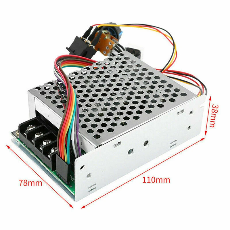 DC10-55V 100A 5000 Вт Реверсивный двигатель постоянного тока регулятор скорости PWM управление мягкий Пуск регулируемый привод модуль