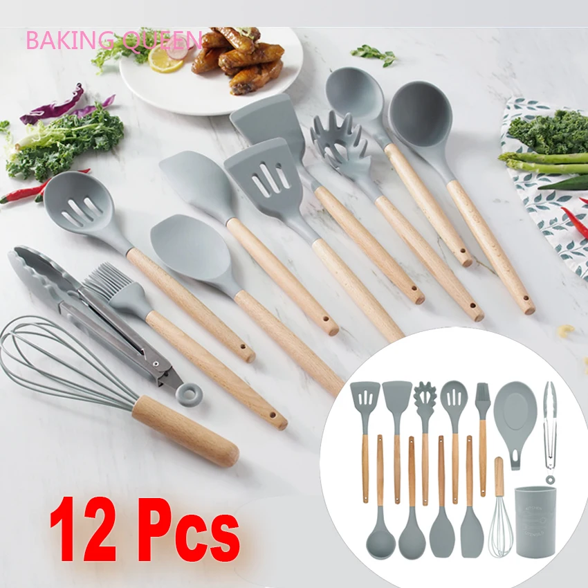 Набор кухонной посуды из силикона для выпечки королевы 12 шт. гаджеты