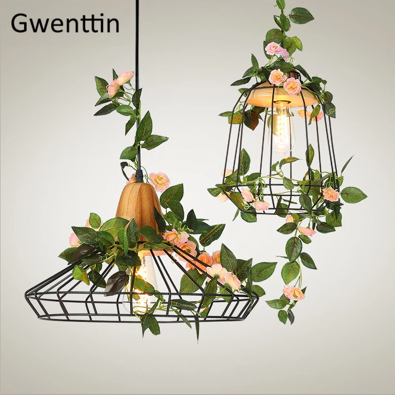Современные DIY деревянные подвесные светильники для растений светодиодные лампы