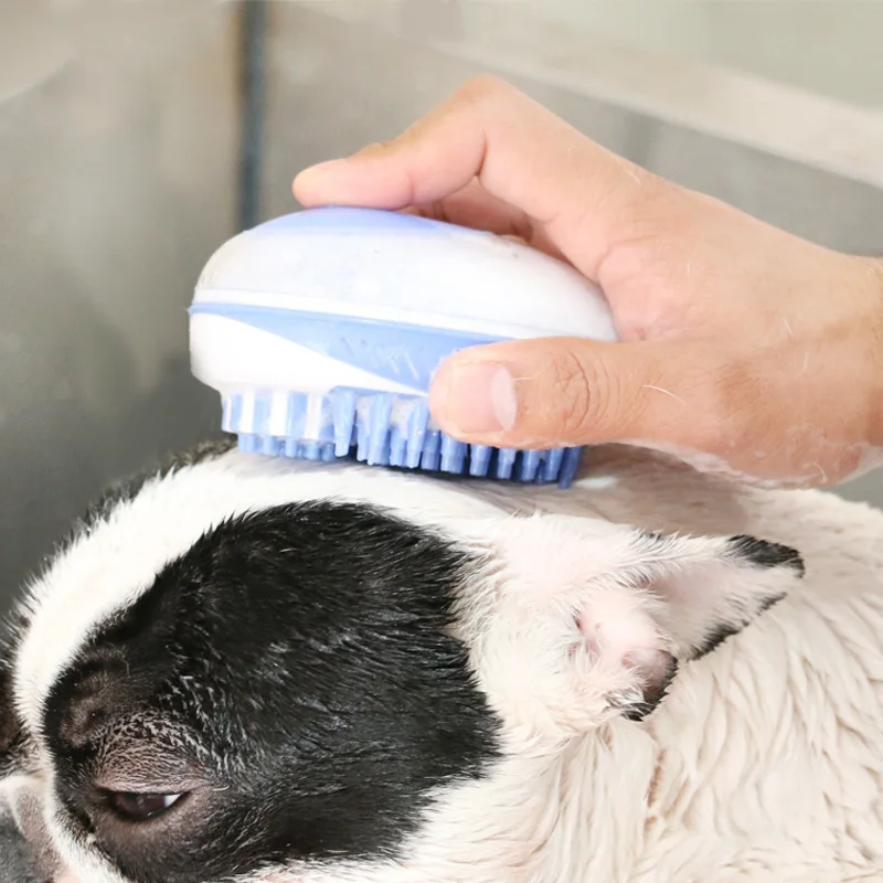 

Dog Brush Pets Rubber Washing Comb Puppy Quickly Cleaning Fur Grooming Massaging Hair Bristles Comb Cat Bath Brush Shower