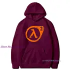 Толстовки с капюшоном Half Life 2 Game Xen G-Man, забавные мужские худи из 100% полиэстера, осень и зима 2021, дизайн с принтом логотипа и длинным рукавом