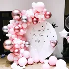 90 шт.компл. пастельные розовые золотые розовые воздушные шары гирлянда арочный комплект юбилей день рождения украшение воздушные шары для взрослых Baby Shower для девочек