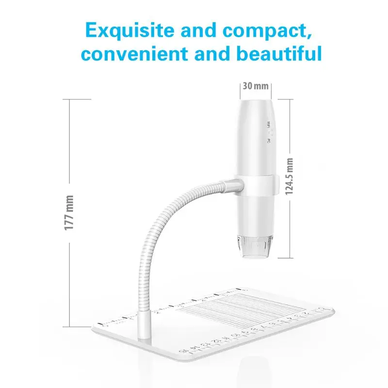 

Wireless Digital Microscope with WiFi USB Flexible Arm Observation Stand for iPhone Android PC Jy31 19 Dropship