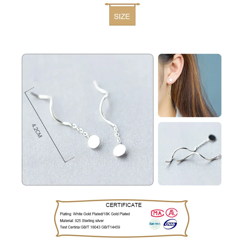 Trustdavis модные горячие 100% Стерлинговое Серебро 925 пробы Серьги гвоздики маленькие