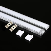 dhl 10 100pcs led aluminum profile u style 1m for 5050 5630 led stripmilkytransparent cover for aluminum channel