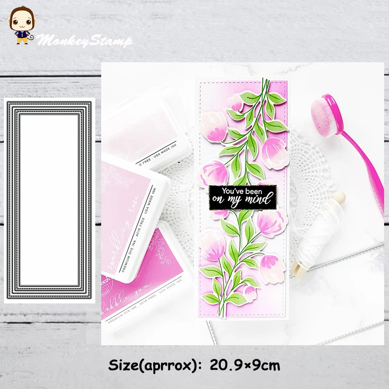 Прямоугольная рамка в горошек с обезьянами трафареты для резки металла сделай