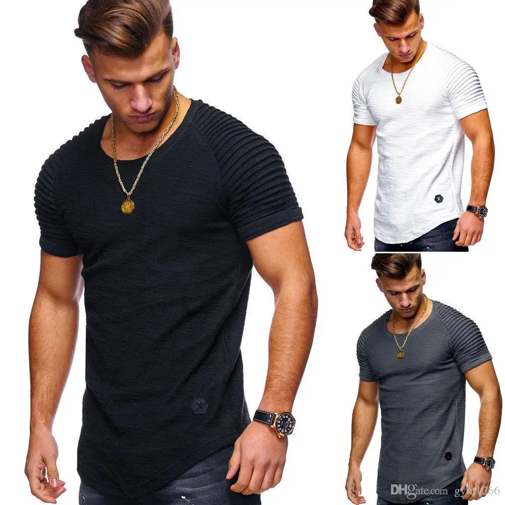 

men Bamboo Fiber T-Shirts Men's summer T-Shirts Tops Short Sleeve Cotton Tops tees bodybuilding Fold T-shirt men 3XL