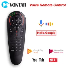 VONTAR G30S Voice Remote Control Air Mouse Wireless Mini Keyboard with IR Learning for Android TV Box PC