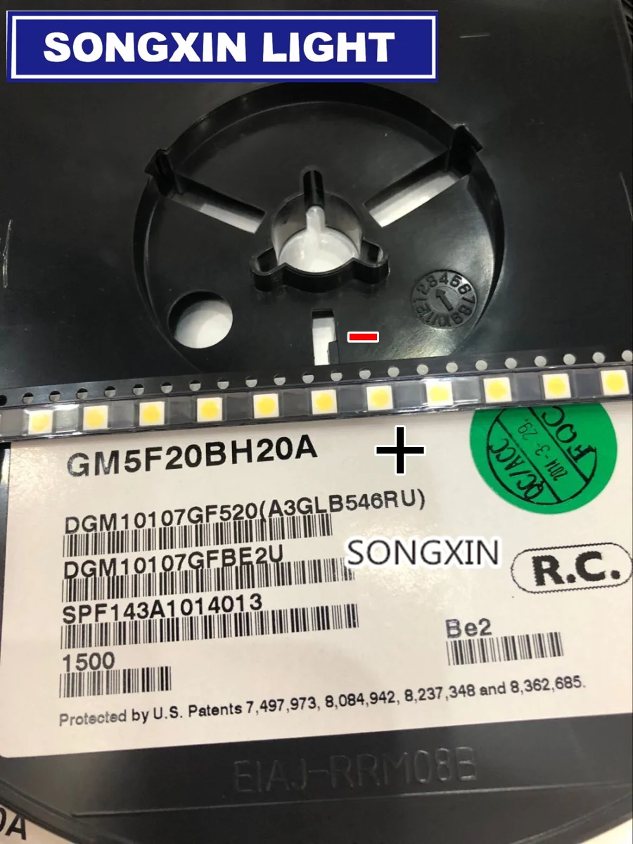 Для SHARP светодиодный ЖК-дисплей Подсветка ТВ Применение Светодиодный 1 Вт 6В 3535 3537