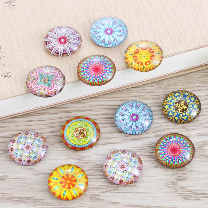 12-25 мм случайный смешанный стиль синий и белый фарфор цветной калейдоскоп