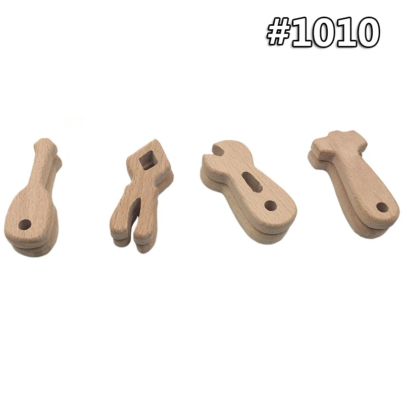 wood teether 1010 Мультфильм Дерево Прорезыватель чистый натуральный животные в форме детские зубные кольца для детей бук Прорезыватель девочка DIY кулон игрушки для новорожденных подарок - Цвет: wood teether 1010
