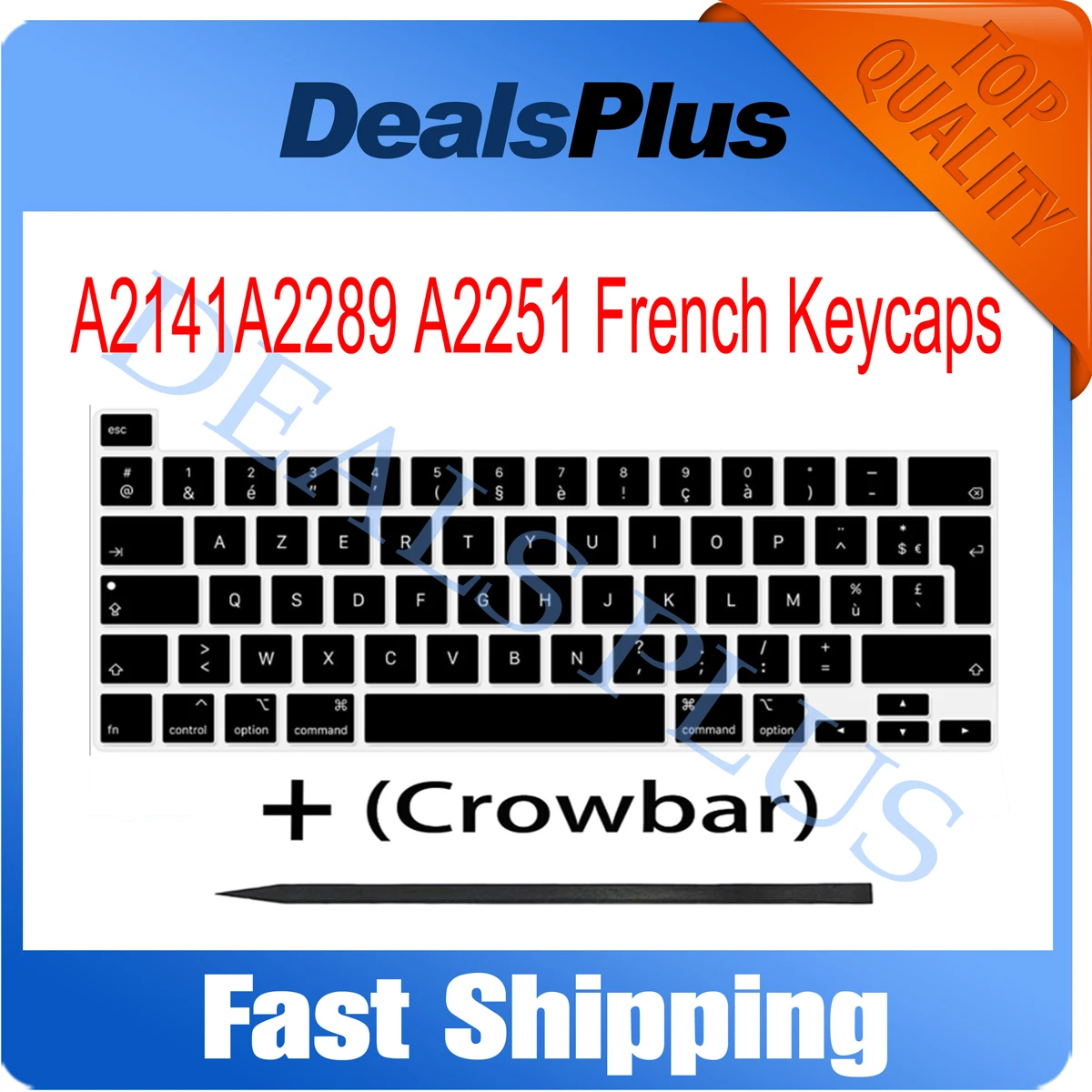 

New Laptop A2141 French France FR Keycaps Keys Keycap + Crowbar For Macbook Pro Retina 13" 16" A2141 A2289 A2251 2019 2020 Year