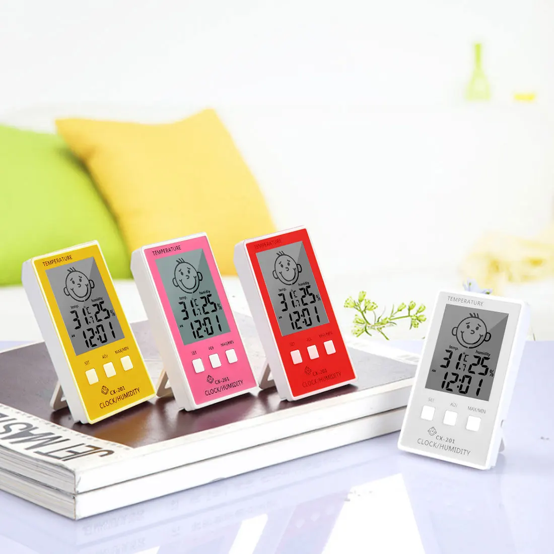 Термометр-гигрометр с жк-дисплеем и измерителем температуры | Инструменты