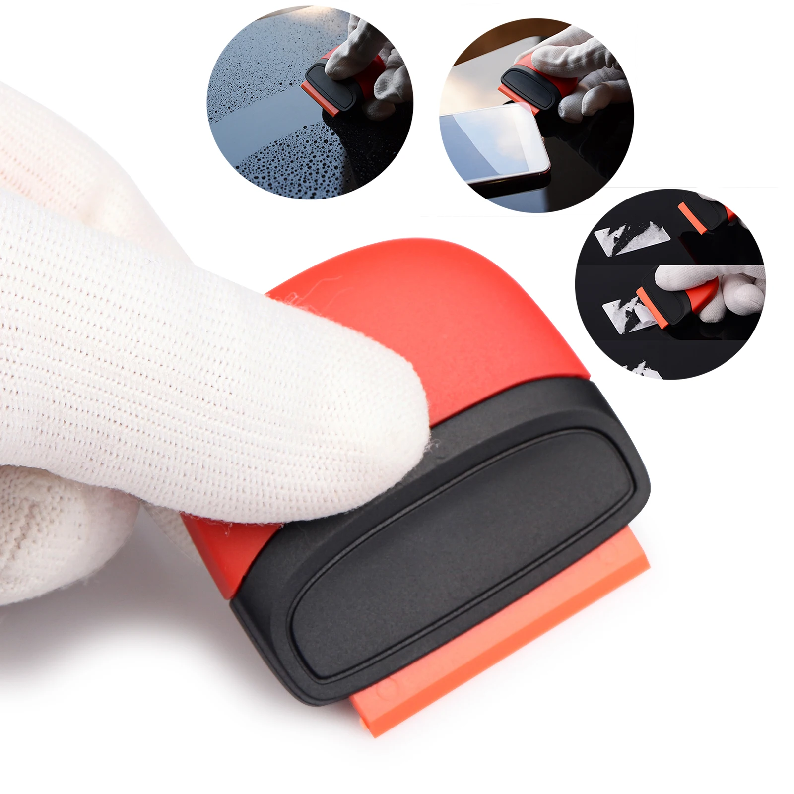 FOSHIO скребок для бритвы Виниловая наклейка из углеродного волокна удаления