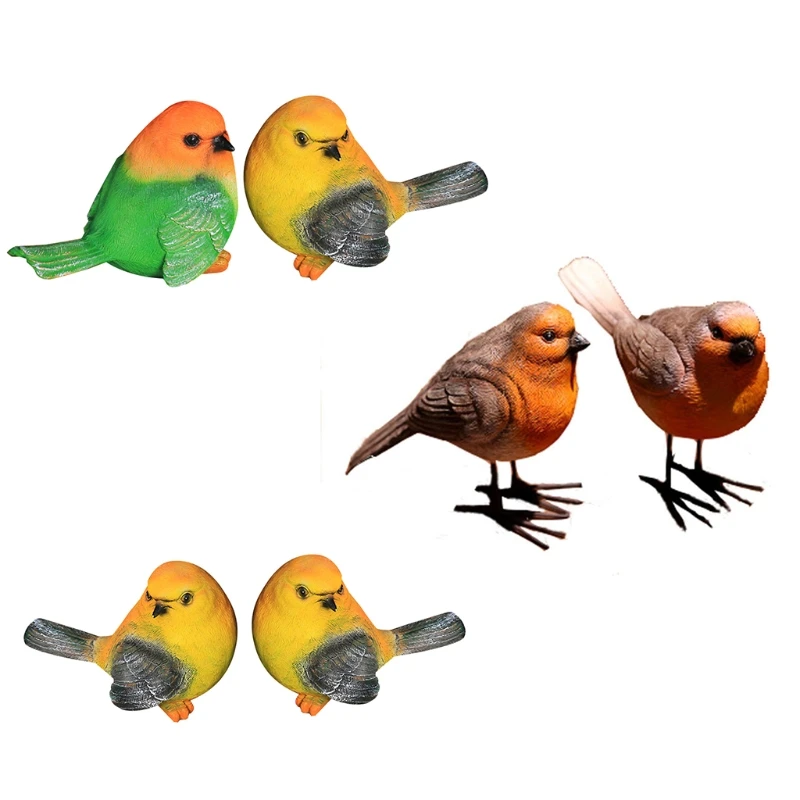 

Mockingbird Figurines Resin Sculpture Fairy Garden Animal Farmhouse Yard Lawn Patio Indoor Outdoor Home Decoration