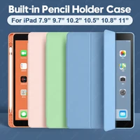 for ipad air 4 3 2 case with pencil holder cover for ipad 10 2 2020 2019 2018 6th 7th 8th generation case for ipad pro 11 mini 5