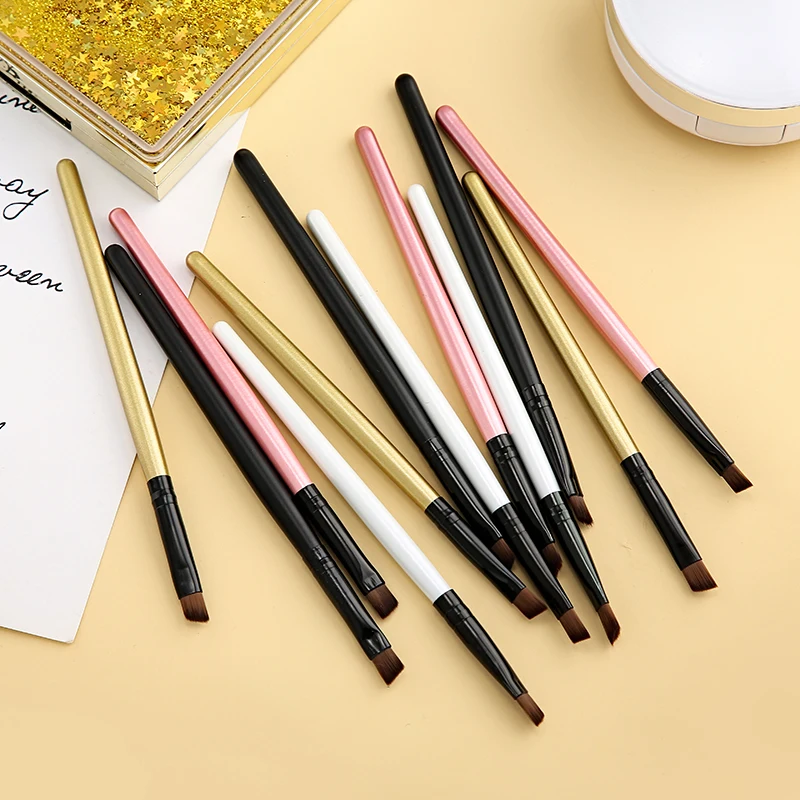3 Pcs Brush Eyeliner Eyebrow Makeup Brushes Tool Angled Beauty tool Women Pro Cosmetics Make Up H516-H519 | Красота и здоровье