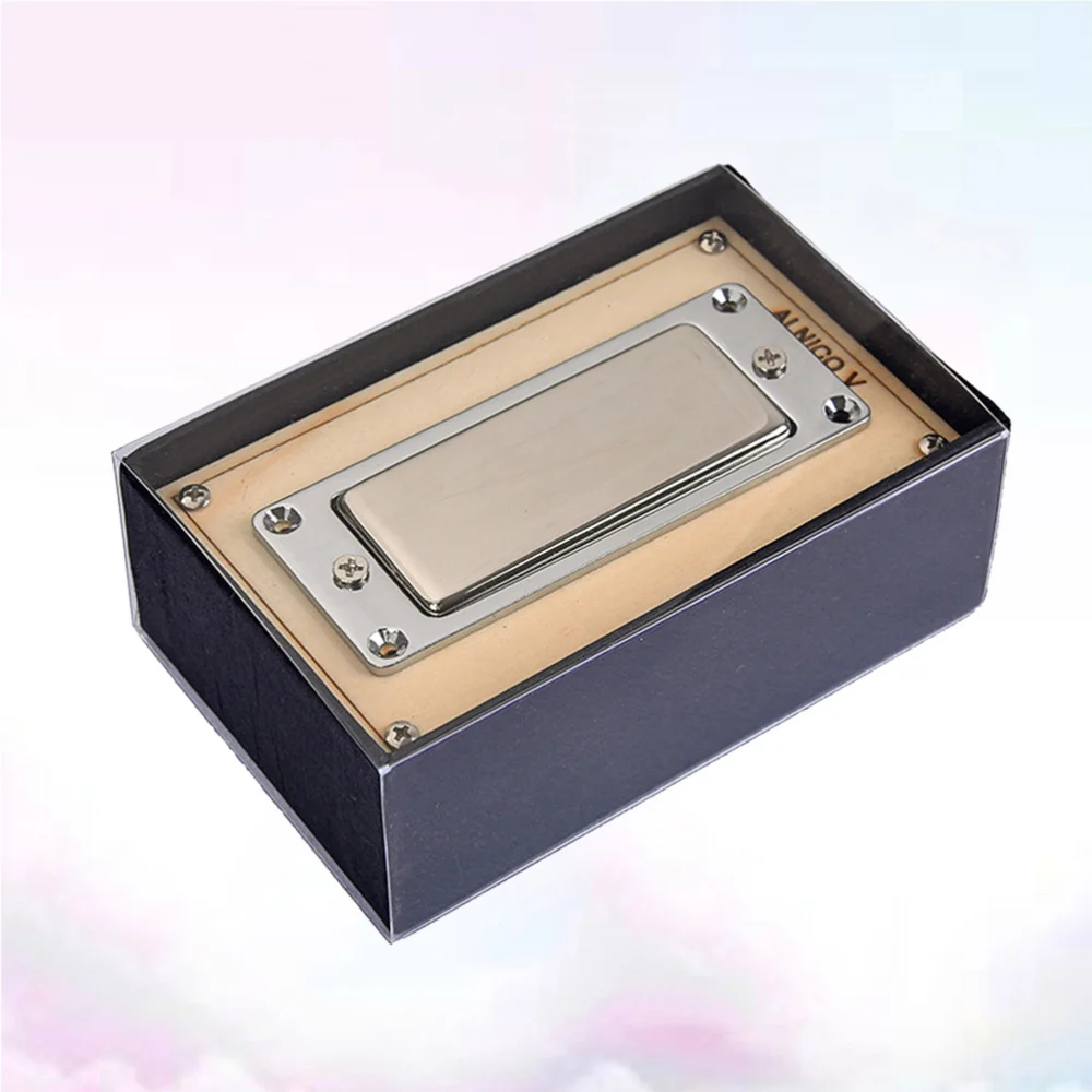 

2 Core Wire Copper Cover Guitar Sealed Humbucker Pickups for LP Electric Guitars GML16 (Silver)