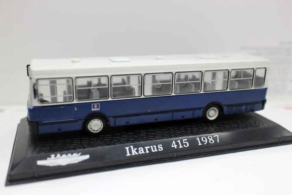 Коллекции Atlas 1/76 Ikarus 415 1987 литые модели Matel bus Blue|Наземный транспорт| |