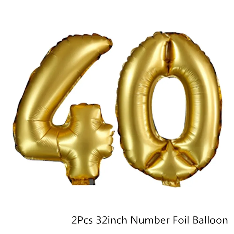Gold 40th Chicinlife 1 шт. 30 40 50 60 лет Очки День рождения Юбилей Мужчины Женщины забавная оправа для очков фото стенд Реквизит Поставки - Цвет: Gold 40th