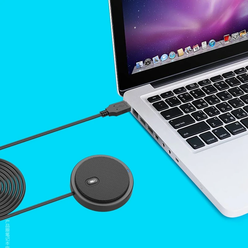 USB всенаправленный конденсаторный микрофон используемый для деловых встреч